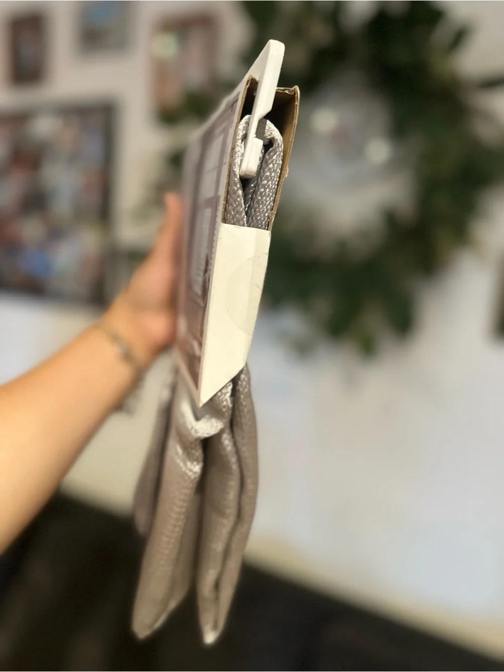Threshold Light Filtering Curtain Panel in Gray